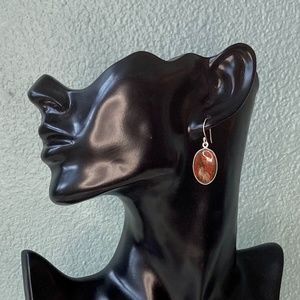 SALE Sterling Silver Cady Mountain Agate Earrings